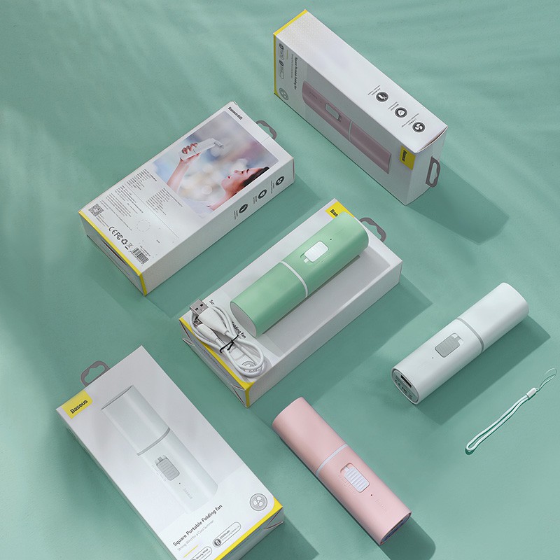 Quạt cầm tay mini tích hợp pin dự phòng 2000mah Baseus B02 chính hãng | BigBuy360 - bigbuy360.vn