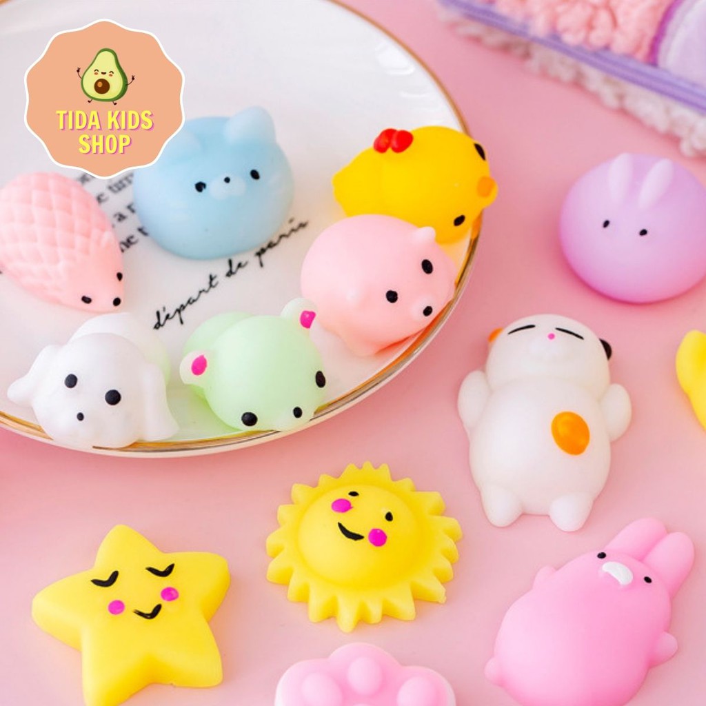 Thú Mochi Xả Stress, Đồ Chơi Thú Mochi Squishy Cute Dễ Thương Xua Tan Mệt Mỏi - Văn Phòng Phẩm TiDa Kids Shop Giá Rẻ