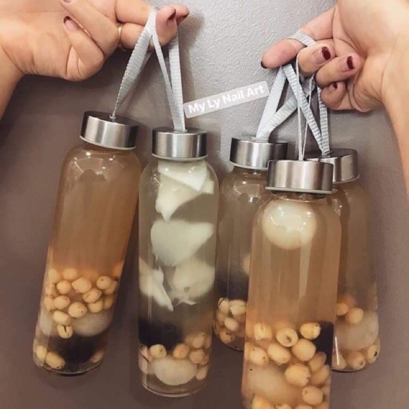 Combo 3 chai bình thủy tinh detoxxcó quai xách siêu hót 39k