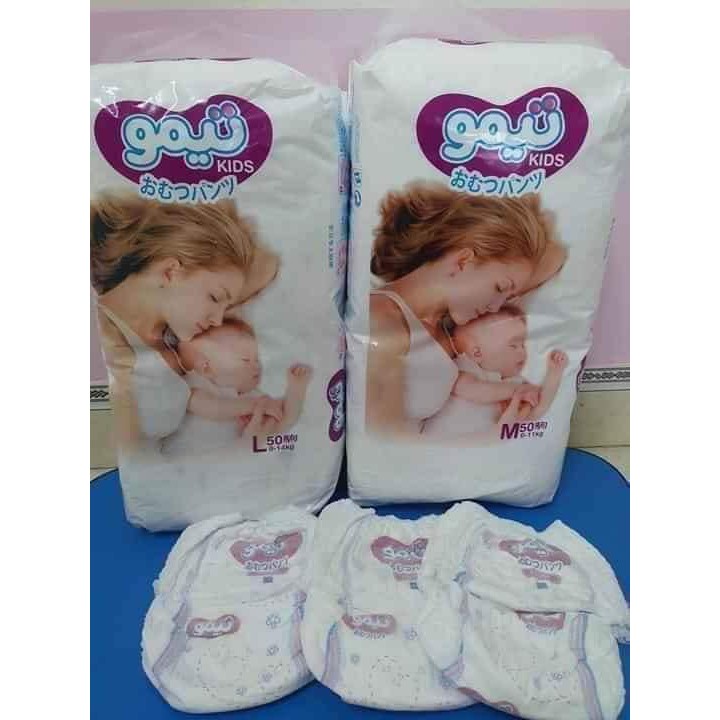 Bỉm quần goukids M/ L/ XL / XXL 100 miếng 2 bịch