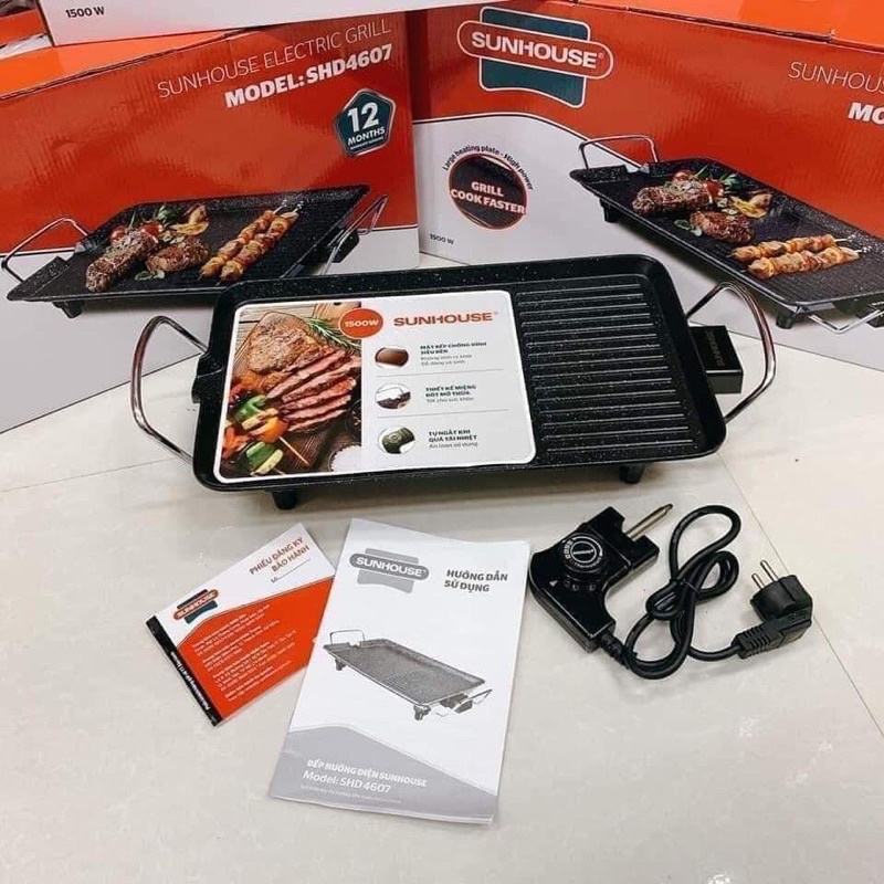 Bếp nướng điện Sunhouse SHD4607 công suất 1500W