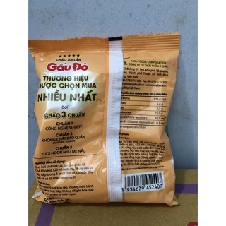 combo 10 gói cháo gấu đỏ thịt bằm 50g.