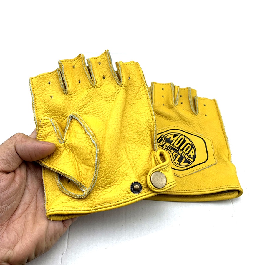 Găng Tay Da Cụt Ngón [ Motor ] Sành Điệu [ 1 Đôi ]