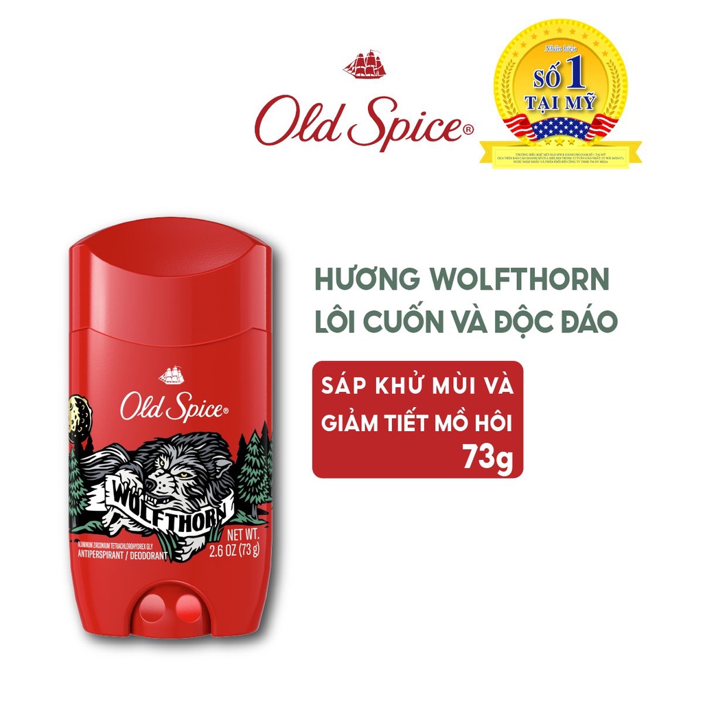 COMBO WOLFTHORN Cam Vani | Sữa tắm & Lăn Khử Mùi Old Spice WOLFTHORN | Chính hãng USA