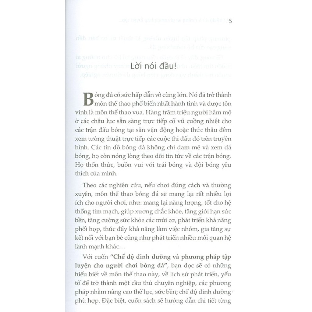 Sách - Chế Độ Dinh Dưỡng Và Phương Pháp Tập Luyện Cho Người Chơi Bóng Đá | BigBuy360 - bigbuy360.vn