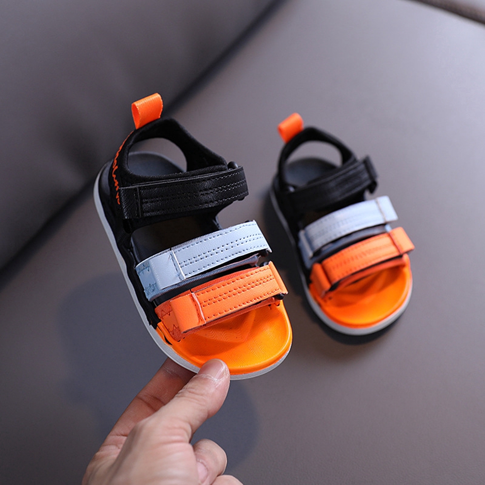 1-6 Years Toddler Shoes Boys Leather Velcro Sandals Kids Baby Boys Sandals Comfortable Rubber Sole Soft