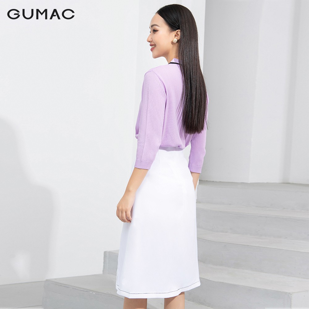 [Mã WABRGU152 giảm 10% tối đa 50k đơn từ 250k] Chân váy chần chỉ GUMAC VA9251