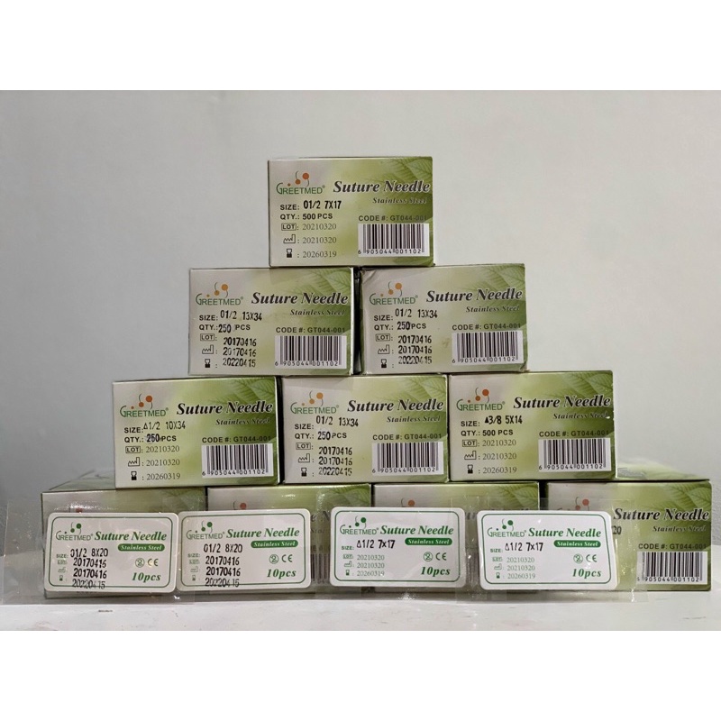 ❤️ Combo 50 kim khâu da 3 cạnh,kim khâu vỉ, kim khâu y tế,kim cong tròn khâu da kim khâu phẫu thuật số 5 7 8 9 10 13
