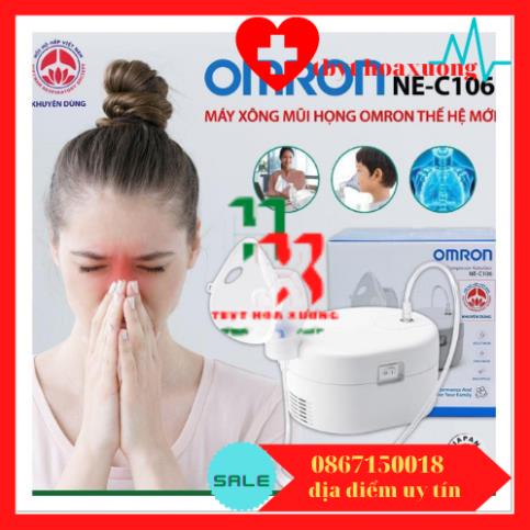 [Hàng Cao Cấp] Máy Xông Mũi Họng, Khí Dung OMRON NE-C106 Chính Hãng Bảo Hành 2 Năm