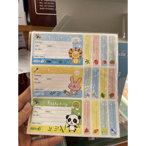 Nhãn vở Thiên Long TP-NBL005