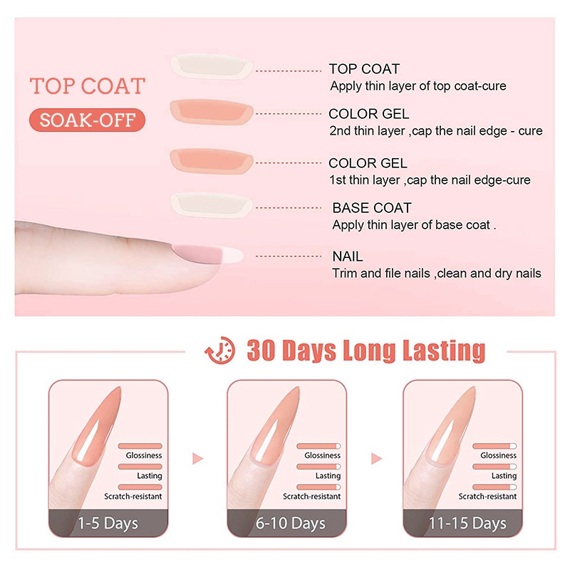 Set 12 Lọ Gel Sơn Móng Tay 8ml UV LED Chất Lượng Cao