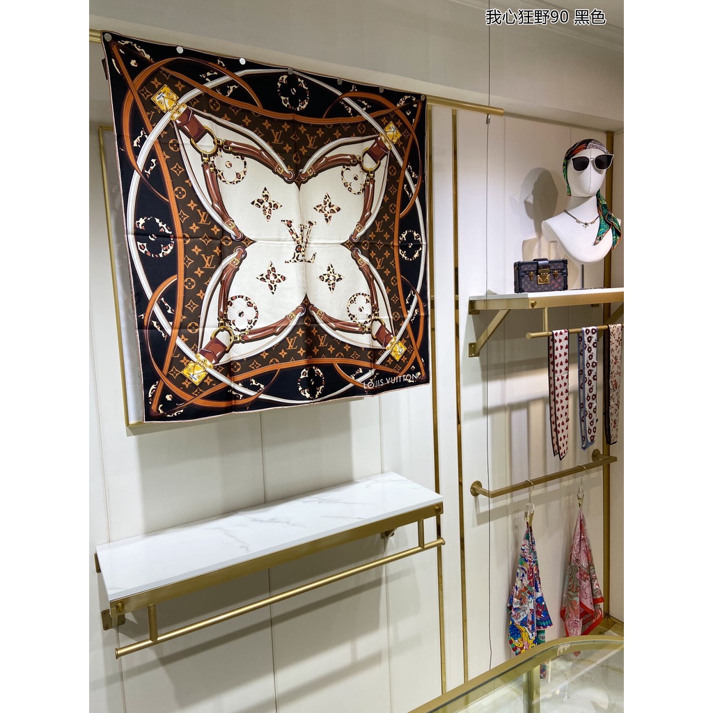 Khăn Choàng Cổ Vuông Bằng Lụa In Họa Tiết Sang Trọng Thời Trang Cho Nữ