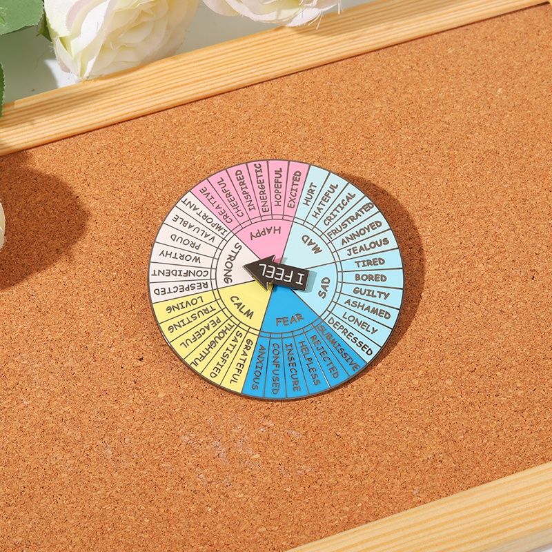 Tôi cảm thấy...Huy Hiệu Cài Áo Tráng Men Hình Biểu Tượng Cảm Xúc Vui Nhộn Sáng Tạo Cho Bé Và Bạn Bè