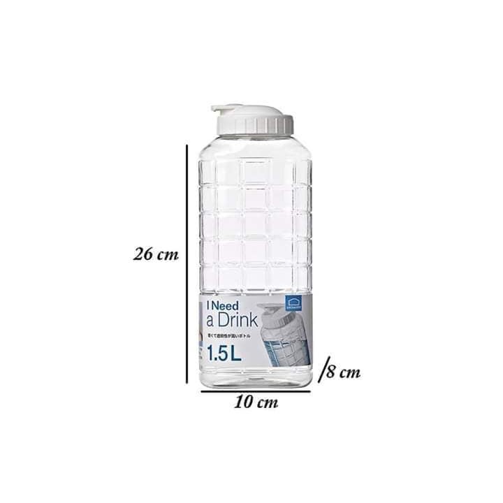 Bình Đựng Nước Lock&Lock Chess Water Bottle HAP810 [1L] HAP812 [1.5L] Nắp Màu Trắng