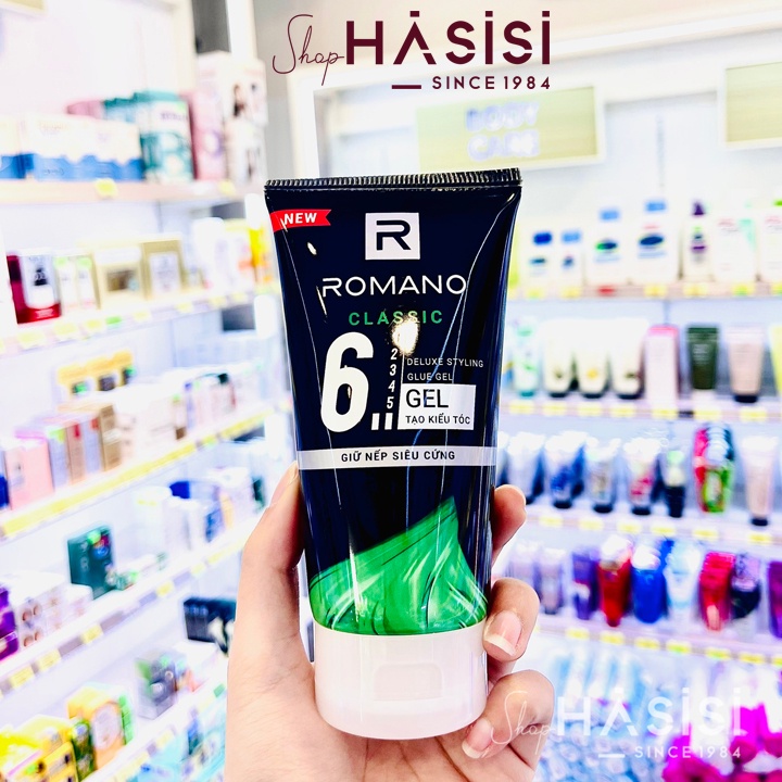 Gel Tạo Kiểu Tóc Siêu Cứng ROMANO - Classic Deluxe Styling Glue Gel 150g