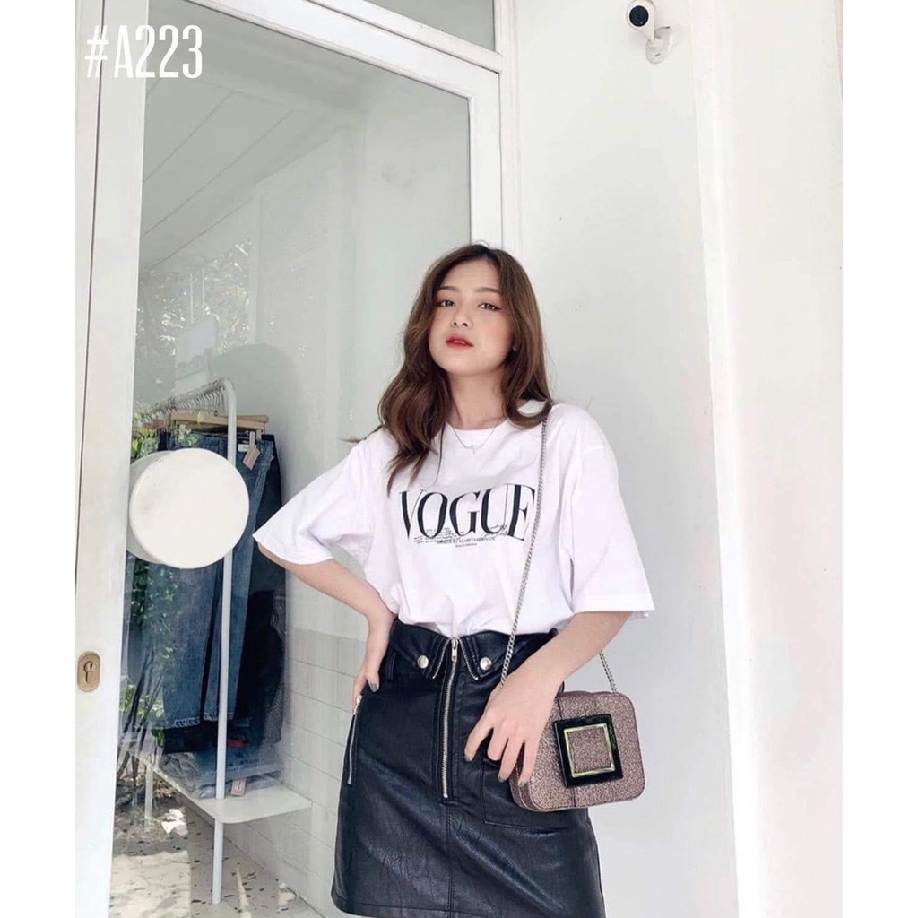 Áo Thun Nữ Tay Lỡ VOUGE HOTTREND - KÈM HÌNH THẬT