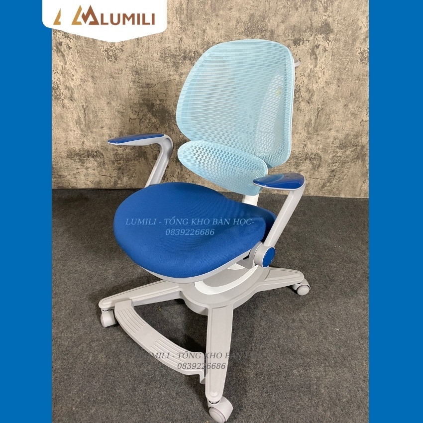 Ghế chống gù cao cấp Lumili DS2 ghế công thái học thông minh điều chỉnh nâng hạ 3 chiều tặng bọc ghế