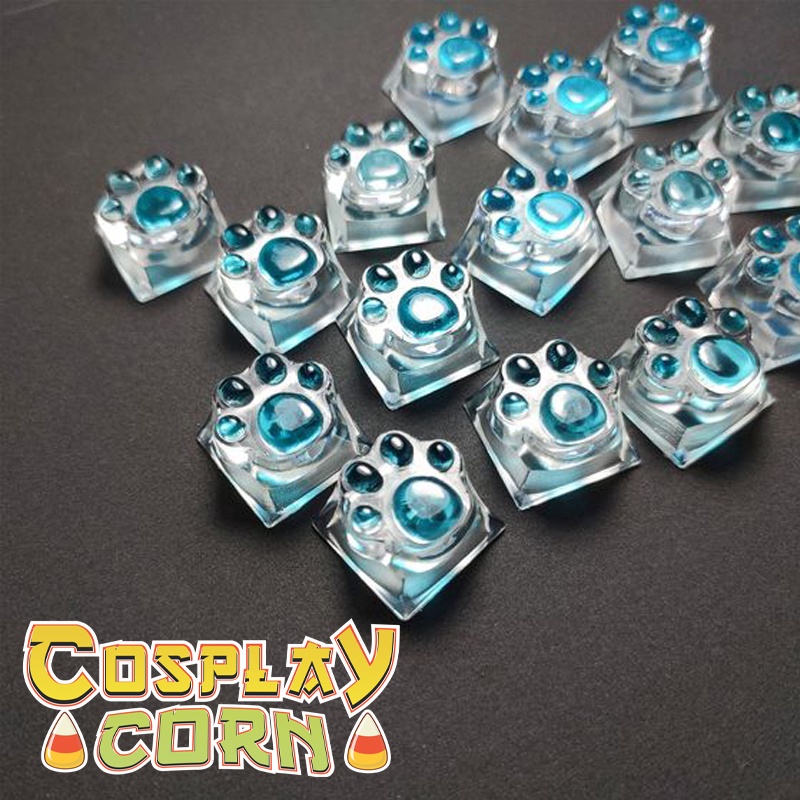 Keycap chân mèo cute trang trí bàn phím cơ, keycap custom chân mèo theo yêu cầu