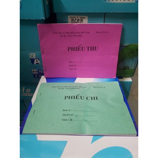 Phiếu thu/phiếu chi 1 liên