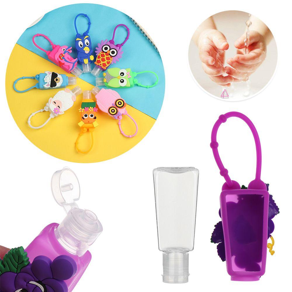 Set 5 Nắp Đậy Chai Lọ Bằng Silicon Hình Khủng Long Hoạt Hình Màu Sắc Ngẫu Nhiên