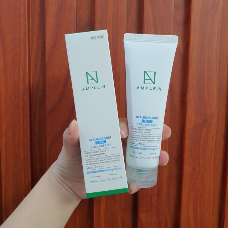 GEL DƯỠNG ẨM AMPLE:N HYALURON SHOT LIGHT GEL CREAM 80ML