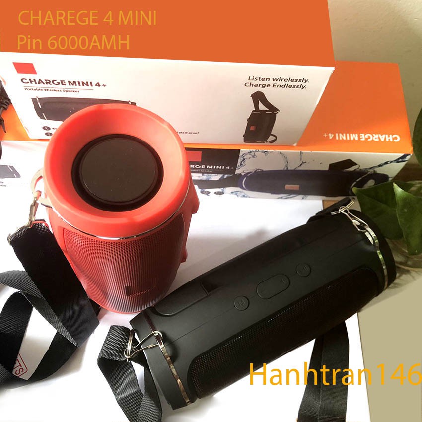 Loabuetooth Charge 4+ mini pin 6000amh - loabuetooth siêu phẩm kiêm sạc dự phòng