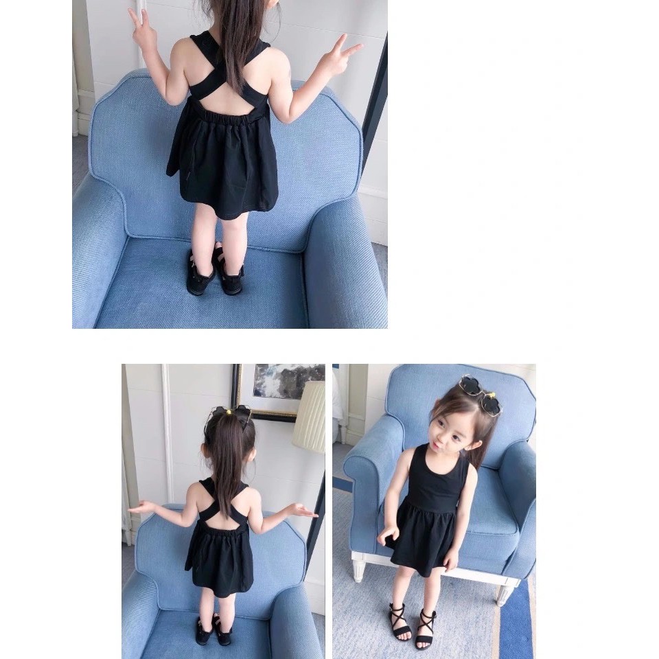 Đầm sát nách nhiều màu cho bé gái