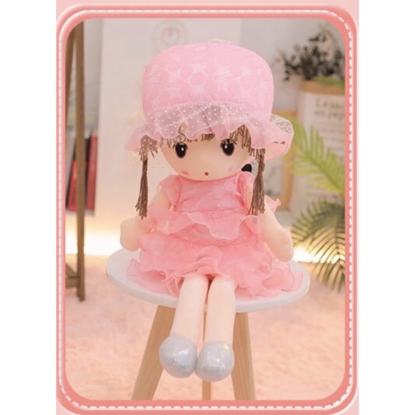 Gấu Bông Búp Bê Váy Ren Hàn Quốc Chất Liệu Bền Đẹp Kích Thước 45cm Và 60cm