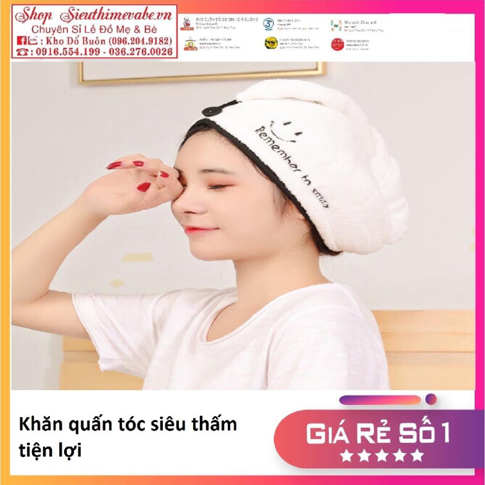 Khăn quấn tóc siêu thấm tiện lợi