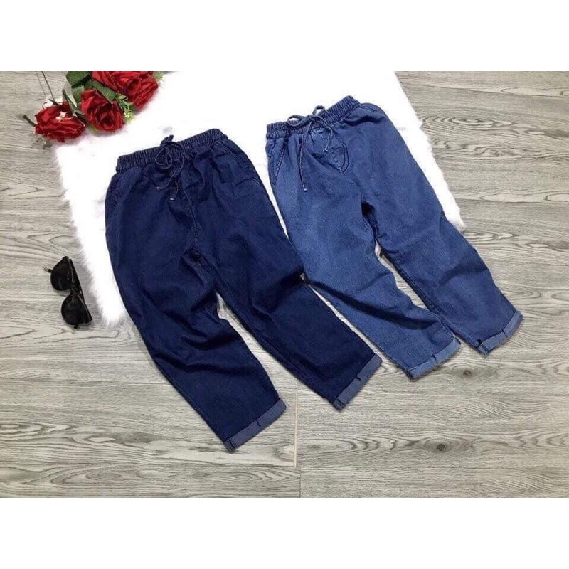 quần jean giấy dáng baggy lỡ 2 màu