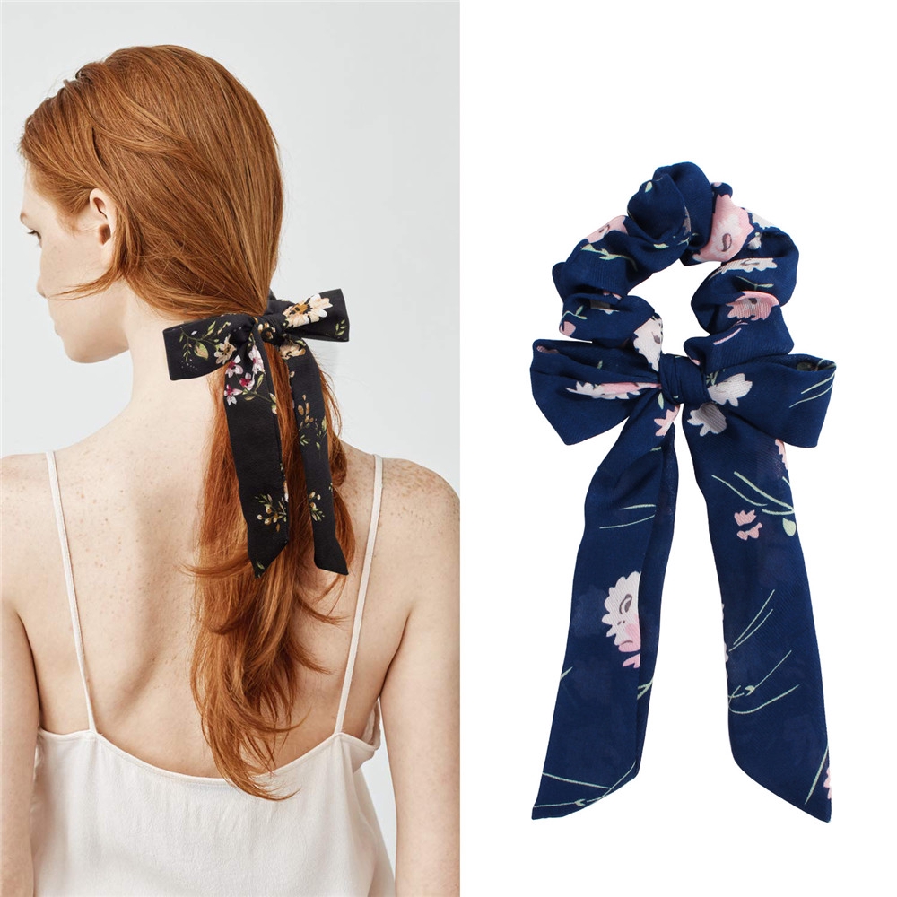 Dây thun buộc tóc đuôi ngựa thắt nơ dễ thương dành cho bé gái