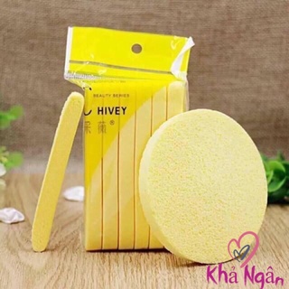 Bông nở - Bọt biển rửa mặt Chivey 1 miếng / Miếng mút rửa mặt bọt biển dạng nén