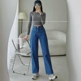 Quần jean ống rộng Levi's xuất dư cho nữ - chất mềm co dãn, form chuẩn - hàng có sẵn