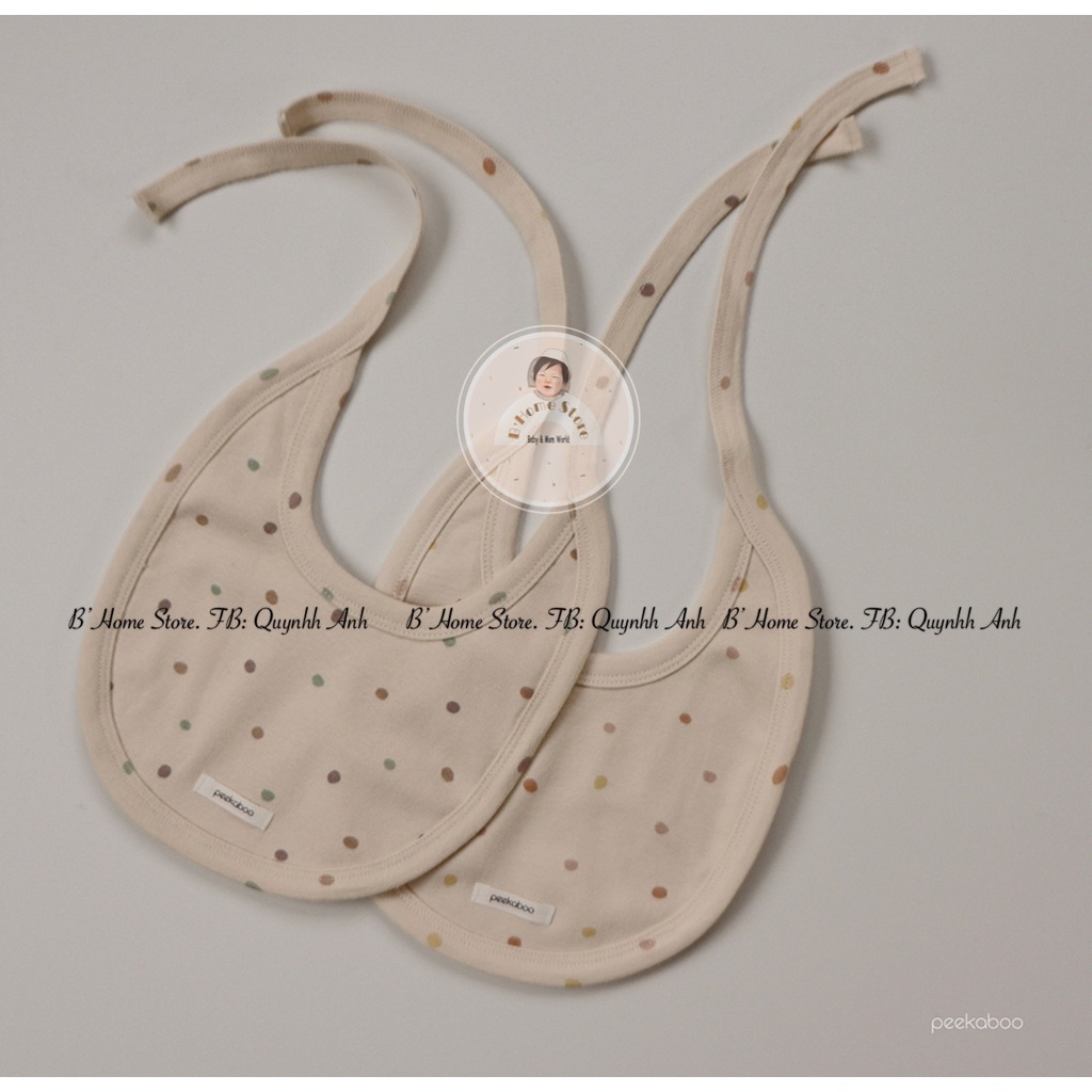 BST Toktok Peekaboo Hàn Quốc Hoạ Tiết Chấm Bi Chất Liệu Cotton Mùa Xuân Hè 2022 Cho Bé