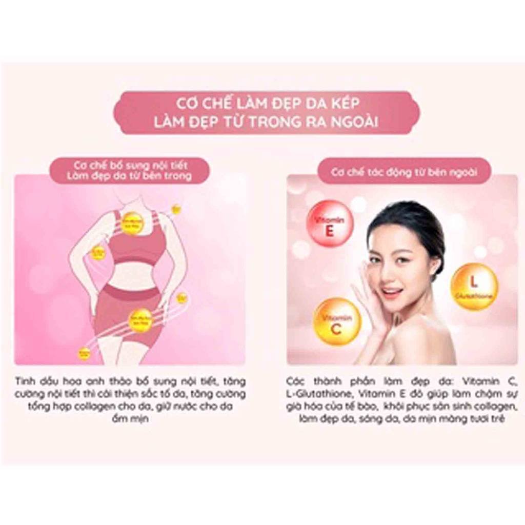 Viên Uống Trắng Da Bảo Xuân Skin, Tăng Cường Sức Khỏe, Làm Đẹp Da, Giảm Nếp Nhăn, Thâm Nám và Tàn Nhang