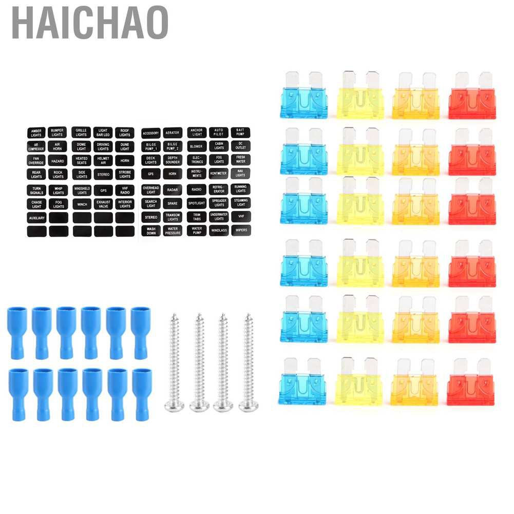 Hộp Cầu Chì Haichao 12 Chiều Kèm Giá Đỡ Đèn Led Báo Hiệu Cho Xe Hơi / Xe Tải