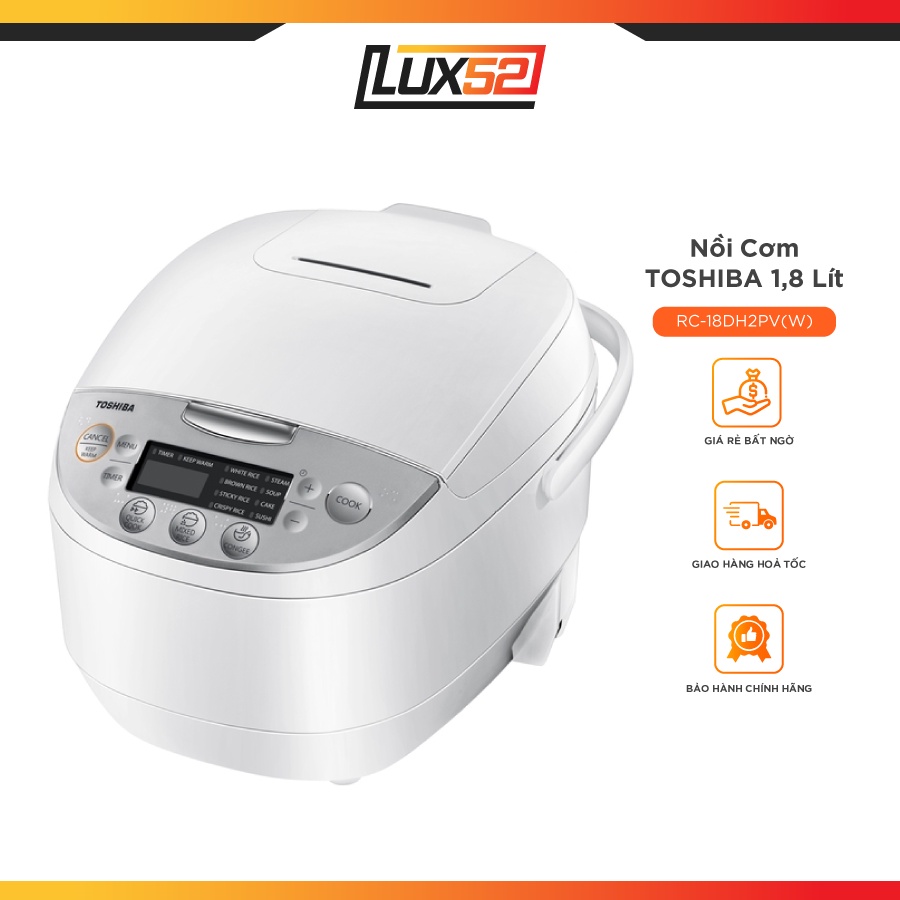 Nồi cơm Toshiba RC-18DH2PV(W)-Bảo Hành Chính Hãng