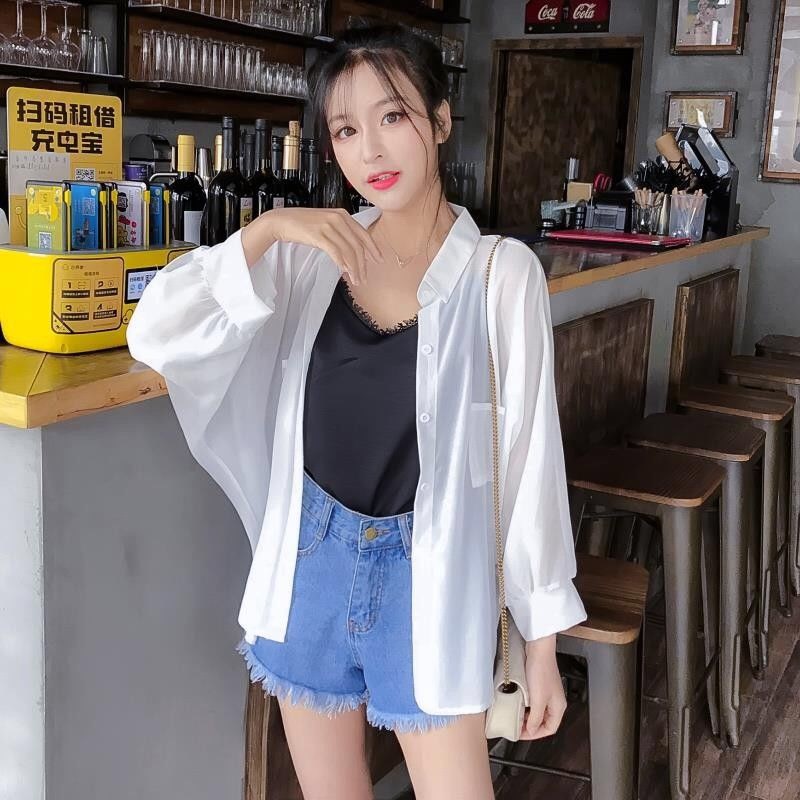 Áo khoác voan cardigan tay dài chống nắng cho nữ | BigBuy360 - bigbuy360.vn