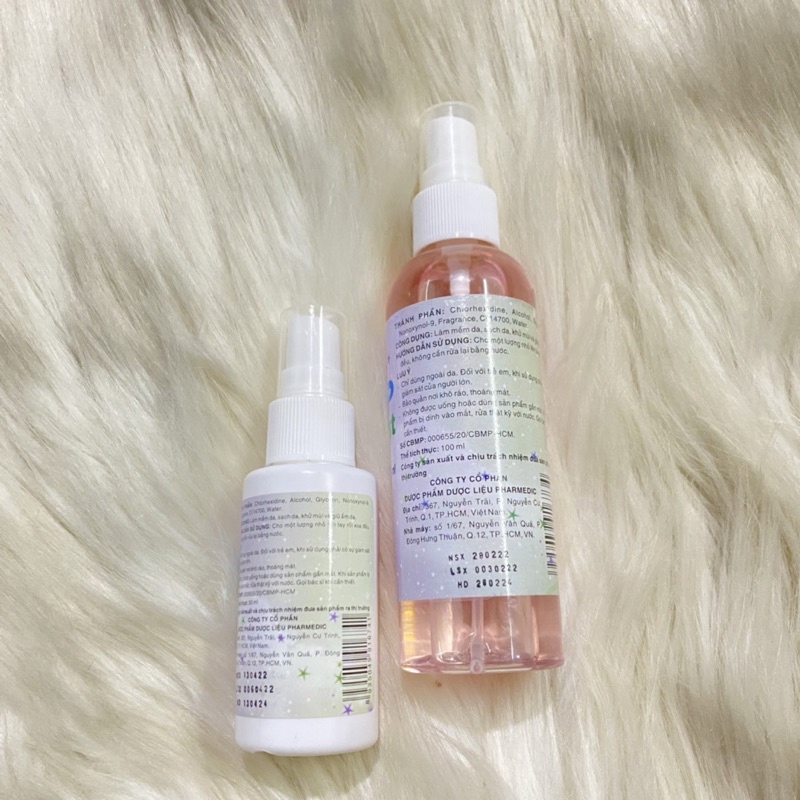 NƯỚC RỬA TAY KHÔ Chlorfast kháng khuẩn - Làm mềm, sạch da, khử mùi và giữ ẩm da