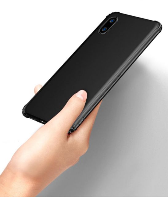 Ốp lưng Xiaomi Mi 8 Pro / Mi 8 dùng chung  dẻo TPU chống sốc thế hệ mới bảo vệ 4 góc ôm máy ( Đen )