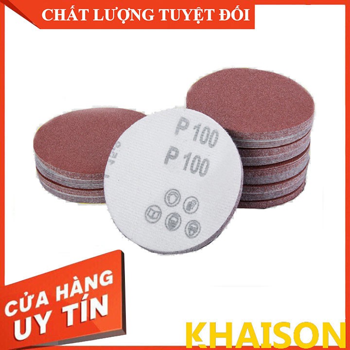 Combo 10 Tấm giấy nhám tròn tự dính độ nhám P60 - P2000