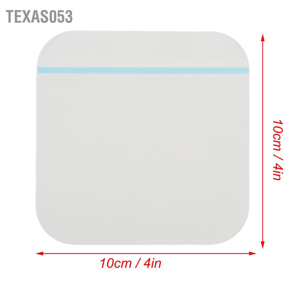Texas053 5 cái Hydrocolloid Dressing 4 X 4in Chống thấm nước Tự dính Miếng dán Chăm sóc Vết thương để Bảo vệ