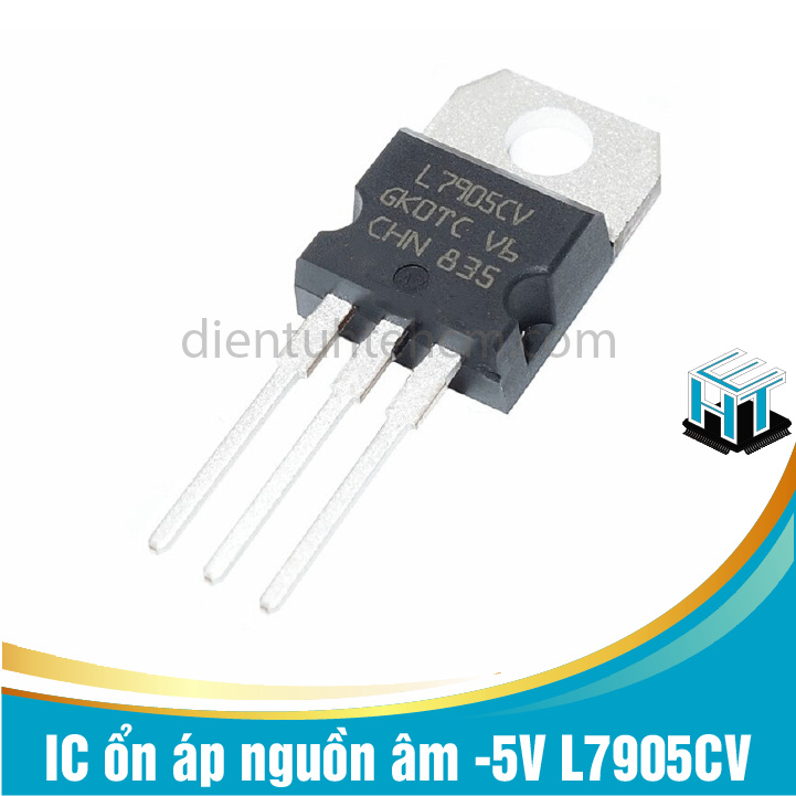 Combo 4 con IC ổn áp nguồn âm -5V L7905CV 7905 chân cắm TO-220 loại tốt