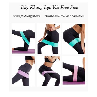 Dây Kháng Lực Vải Mini Band Tập Mông