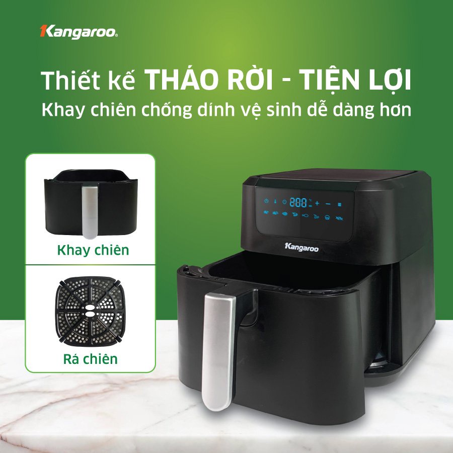 Nồi chiên không dầu điện tử 5L Kangaroo KG5AF1A