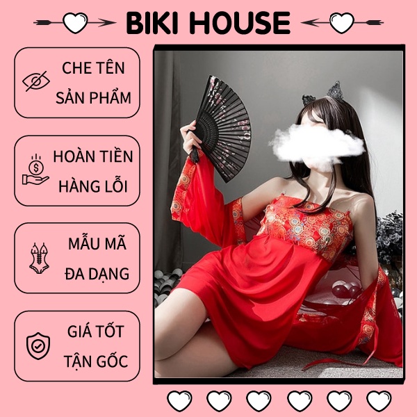 Đồ cosplay cổ trang Trung Quốc ôm ngực sexy váy ngủ kèm áo choàng hóa trang mỹ nữ Trung Hoa N784 - HCM - Giao Hỏa Tốc