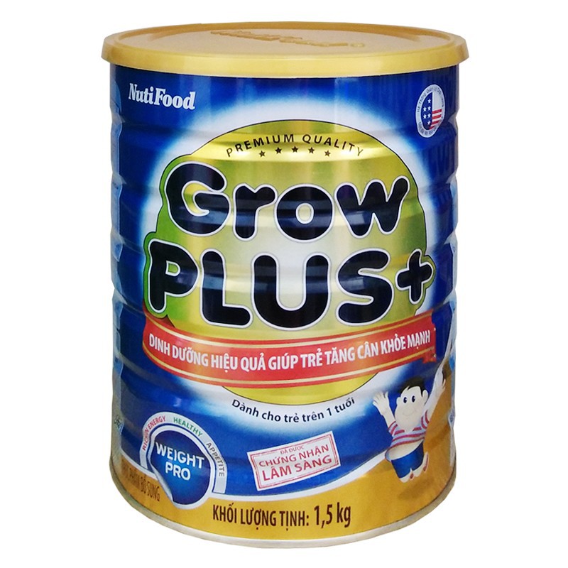 SỮA BỘT NUTIFOOD GROW PLUS+ XANH 1,5kg