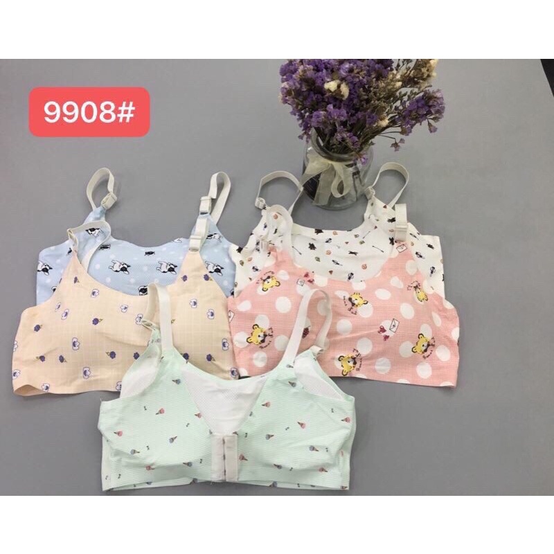 Áo Lót Nữ Không Gọng. Áo Bra su hoa có đệm ngực dày vừa mặc êm, ôm.ngực nhẹ