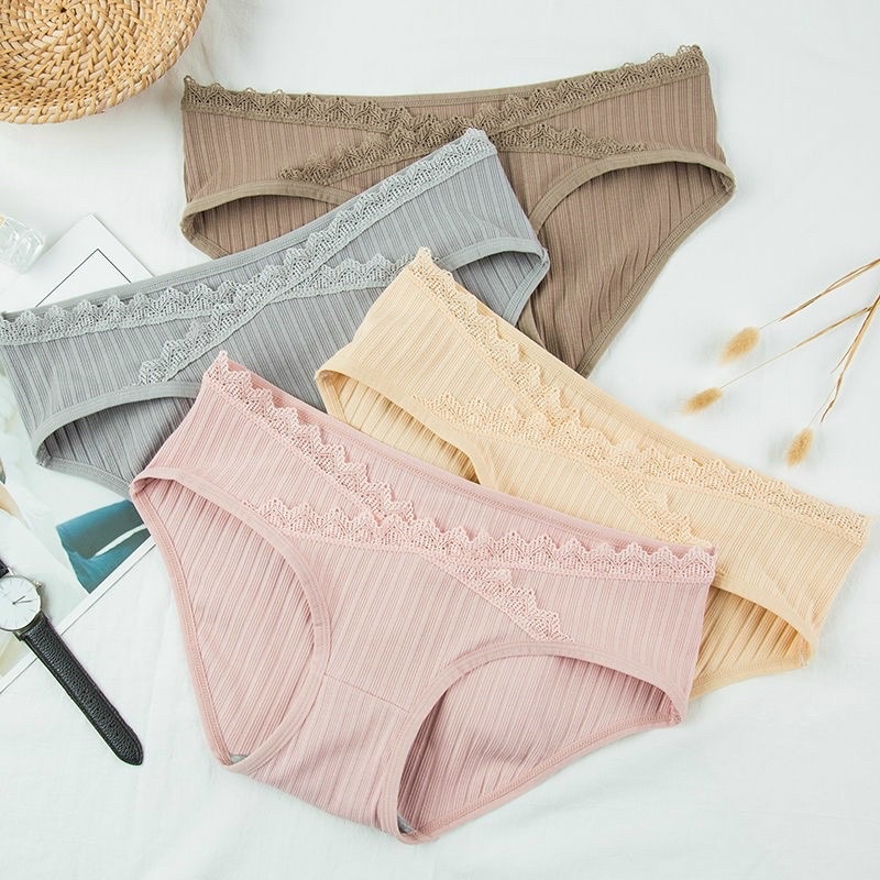 Quần lót cotton cạp chéo cho phụ nữ mang thai size l-xxl