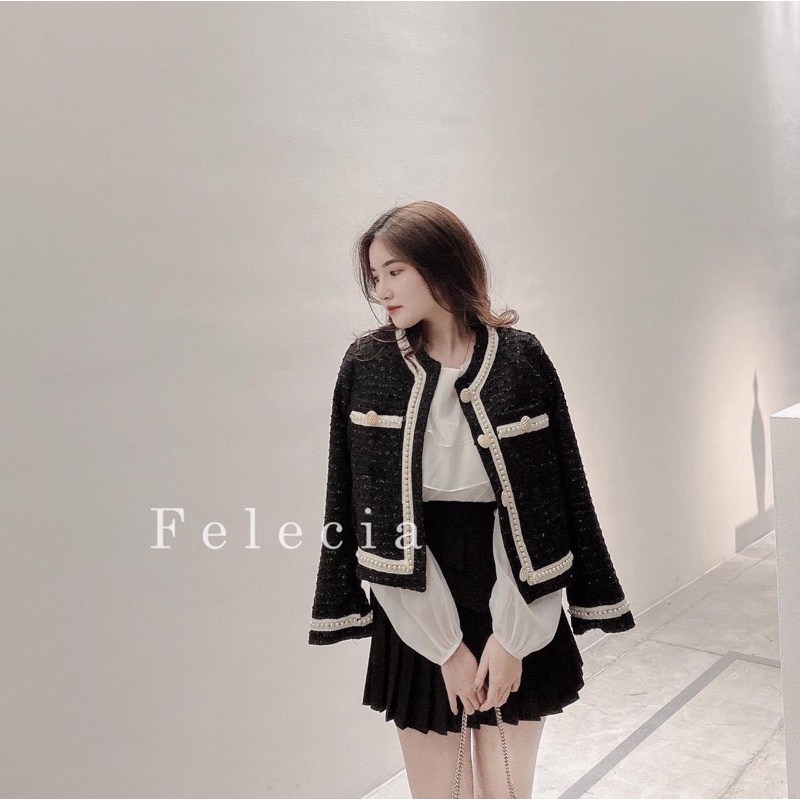 [Giá Sốc] Áo Dạ Nhũ Viền Ngọc 2 Màu Sang Chảnh Có Ảnh Thật Kèm Video | BigBuy360 - bigbuy360.vn